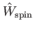 $\displaystyle \hat{W}_{\mathrm{spin}}$