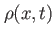 $ \rho(x,t)$