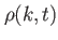 $ \rho(k,t)$