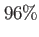 $ 96\%$