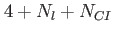 $ 4+N_l+N_{CI}$