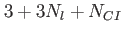 $ 3+3N_l+N_{CI}$