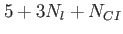 $ 5+3N_l+N_{CI}$