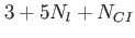 $ 3+5N_l+N_{CI}$