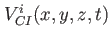 $ V^i_{CI}(x,y,z,t)$