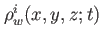 $ \rho^i_w(x,y,z;t)$
