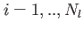 $ i=1,..,N_l$