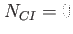 $ N_{CI}=0$