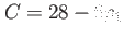 $ C=28-6p_1$