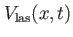 $ V_{\text{las}}(x,t)$