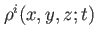 $ \rho^i(x,y,z;t)$