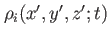 $ \rho_i(x',y',z';t)$