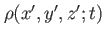 $ \rho(x',y',z';t)$