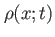 $ \rho(x;t)$