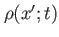 $ \rho(x';t)$