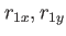 $ r_{1x},r_{1y}$